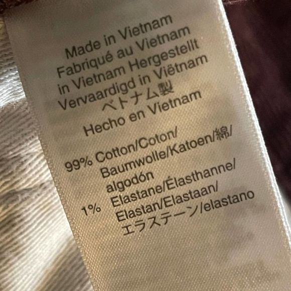 J. Crew Factory Men's Straight Jeans - Rich Burgundy - Picture 8 of 12